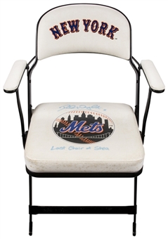 2008 David Wright Game Used and Autographed New York Mets Locker Room Chair (MLB Authenticated & Mets LOA)
